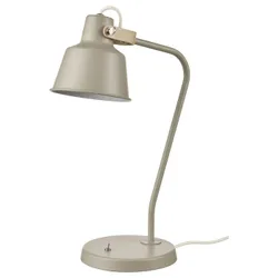 IKEA SJÖMAKT(905.956.66) настільна лампа, бежевий/попіл