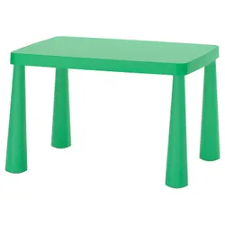 IKEA MAMMUT(505.819.92) дитячий стіл, внутрішній/зовнішній/світло-зелений