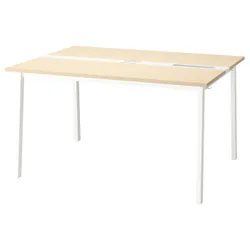 IKEA MITTZON(095.333.86) Конференц-стіл, береза/білий шпон