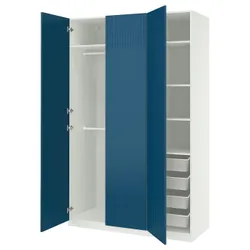 IKEA PAX / FYRUDDEN(595.816.19) Комбінація гардеробу, білий/синій