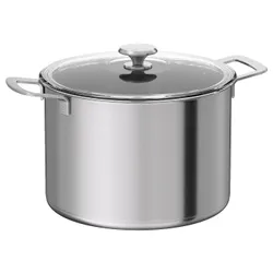 IKEA HEMKOMST (105.131.46) горщик з кришкою, нержавіюча сталь / скло