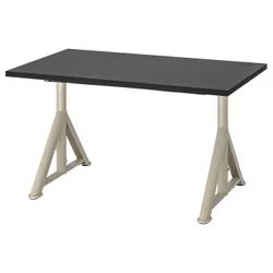 IKEA IDÅSEN(792.810.21) письмовий стіл, чорний / бежевий