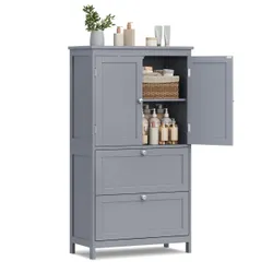 Сіра стійка шафа