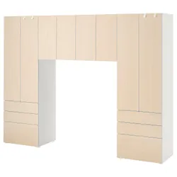 IKEA SMÅSTAD / PLATSA (094.290.21) стійка, біла / береза