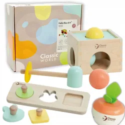 ОСВІТНЯ BABY BOX MONTESSORI BABY SHOWER ПОДАРУНОК 6 мс + CLASSIC WORLD