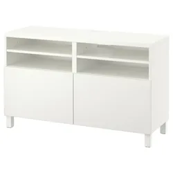 IKEA BESTÅ(390.683.34) Тумба під телевізор з дверцятами, білий / Lappviken / Stubbarp білий