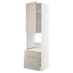 IKEA METOD / MAXIMERA(994.650.38) in sz n pie dr / 2fr / śre / w szu, білий/Stensund beige