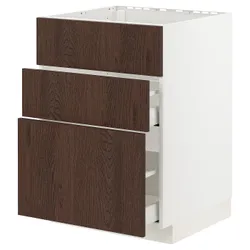IKEA METOD / MAXIMERA(494.044.53) одна штука від злотих + 3 шт./2 шт, білий / Сінарп коричневий