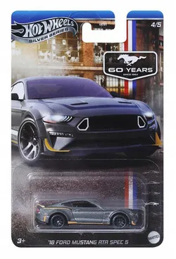 СРІБНА СЕРІЯ HOT WHEELS 60 років Ford Mustang 4/5 '18 Ford Mustang RTR Spe JBY53