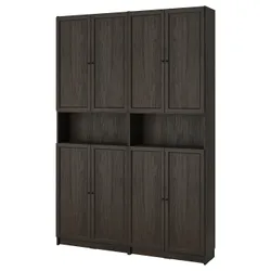IKEA BILLY / OXBERG(895.818.92) книжкова шафа з надбудовою / дверима