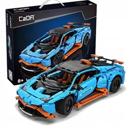 Конструктор спортивний автомобіль CaDA Blue Car 37 см Speed Cowboy racing car Vehicle 1120 деталей