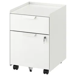 IKEA TROTTEN(204.678.13) комод на колесах, 2 шухляди, білий