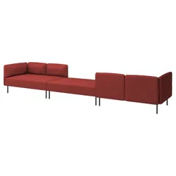 IKEA LILLEHEM(295.361.95) Модульний диван з 6 осіб, Gunnared/Brown -Red Metal