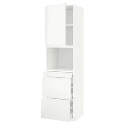 IKEA METOD / MAXIMERA(594.608.96) відділення для мікрокомбінованих дверей / 3 двер, білий/Voxtorp матовий білий