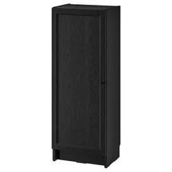 IKEA BILLY / OXBERG(694.832.89) книжкова шафа з дверцятами, чорна імітація дуб