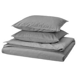 IKEA ÄNGSLILJA(506.088.64) ковдра та 2 подушки, сірий