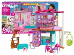 ВЕЛИКИЙ ВІДПОЧИНОК BARBIE будинок-вілла з ліфтом, аксесуарами HCD50