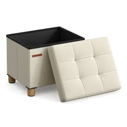 Кремове зберігання пуф 32 л