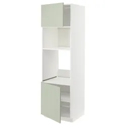 IKEA METOD(494.862.41) Вал високий/мікро 2др/пол, білий/Stensund світло-зелений