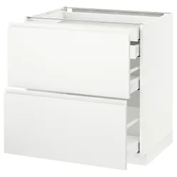 IKEA METOD / MAXIMERA (191.121.06) sz stj 2fr / 2n / wed / w szu, білий / Voxtorp матовий білий