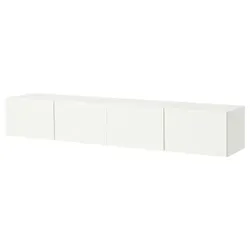 IKEA BESTÅ(396.035.75) Тумба під телевізор з дверцятами, білий/Förvaltare білий