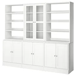 IKEA HAVSTA(495.348.93) полиця/скляні двері, білий