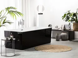 Окремостояча ванна Rios Black 1700 x 810 мм Ванна прямокутна Класична окремостояча ванна