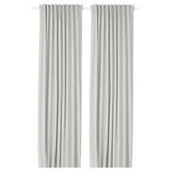 IKEA KORGMOTT(405.971.49) Конкретні штори, пара, на стрічці/білі