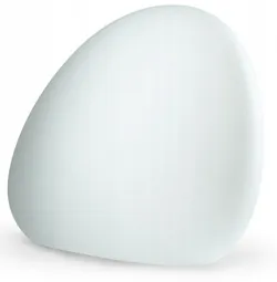 Для саду Зовнішній садовий світильник STONE Білий 1xE27 IP44 50x30см
