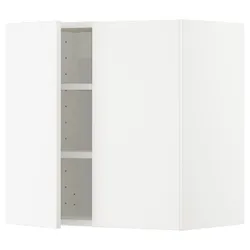 IKEA METOD(094.549.87) навісна шафа з полицями / 2 двер, білий / Veddinge білий