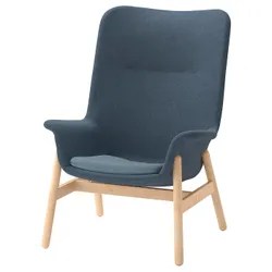 IKEA VEDBO(005.522.23) крісло з високою спинкою, gunnared blue
