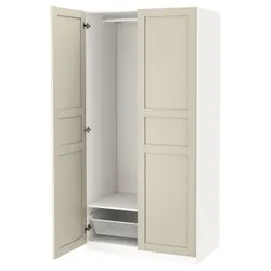 IKEA PAX / FLISBERGET(694.803.04) Гардероб, білий/легкий бежевий