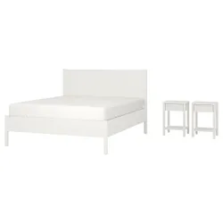 IKEA TONSTAD(496.067.62) Набір меблів для спальні 3 шт, кремовий
