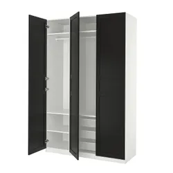 IKEA PAX / FLISBERGET(295.006.86) Комбінація гардеробу, білий/антрацит