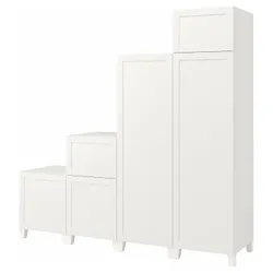 IKEA PLATSA(395.804.18) гардероб 6 дверей, Білий/Сеннідальний білий