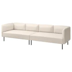 IKEA LILLEHEM(395.360.48) Модульний диван з 4 людини, Вісл/бежевий метал