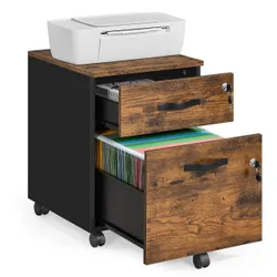 Коричневий контейнер із 2 шухлядами для блискавки