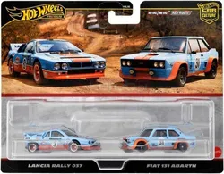 Культурні автомобілі преміум-класу HOT WHEELS, комплект із 2 моделей: Lancia Rally 037 / Fiat 131, Abarth HRR81