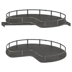 IKEA UTRUSTA(205.967.87) Карусель кутового стоячого шафи, сірий