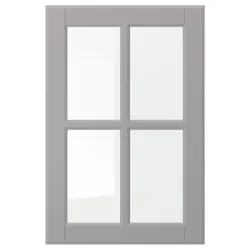 IKEA BODBYN(904.850.45) скляні двері, сірий