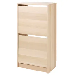 IKEA BISSA(705.302.18) тумба для взуття, 2 відділення, наслідування дуб