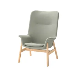 IKEA VEDBO(305.522.26) крісло з високою спинкою, Гуннаред світло-зелений