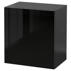 IKEA BESTÅ(594.398.24) комбінування навісних шаф, глянсовий / чорний / Selsviken