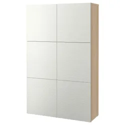 IKEA BESTÅ(590.715.14) поєднання з дверима, білий ефект дуба / Laxviken white