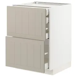 IKEA METOD / MAXIMERA(994.080.76) sz stj 2fr / 2n / wed / w szu, білий / Stensund beige