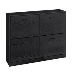 Чорна шафа з дверима