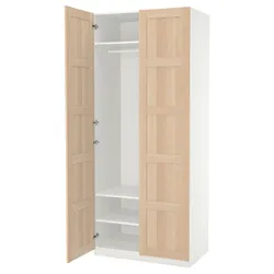 IKEA PAX / BERGSBO(995.006.35) гардероб, білий морений дуб