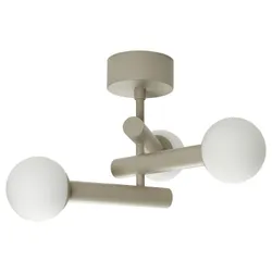 IKEA KRANBALK(905.494.05) стельова лампа, бежевий